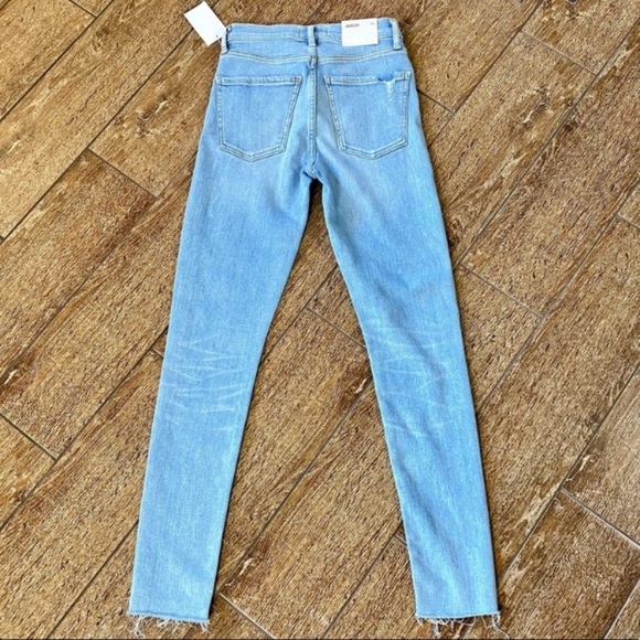 Agolde Sophie Mid Rise Skinny Ankle Jeans In Facet Size 23 - Picture 5 of 11